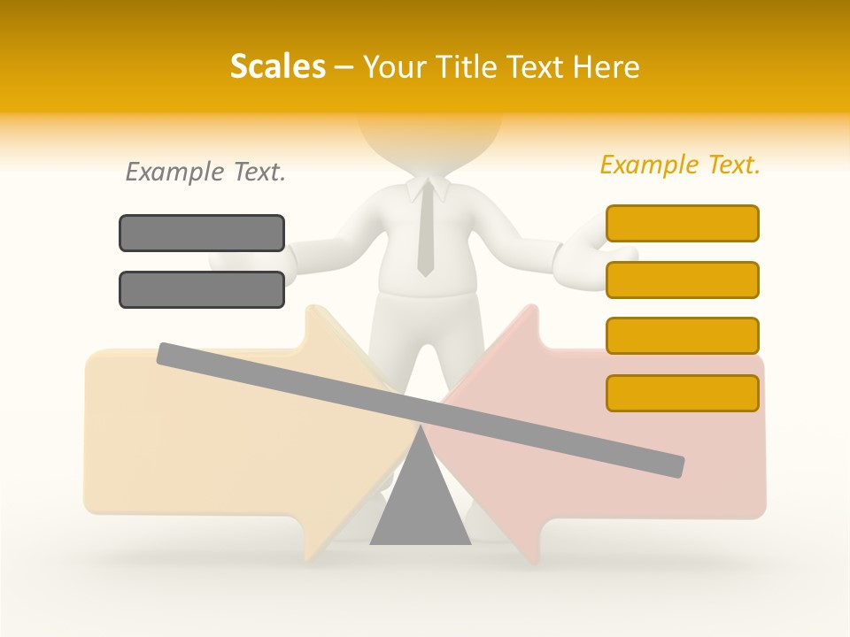 White Achievement Change PowerPoint Template