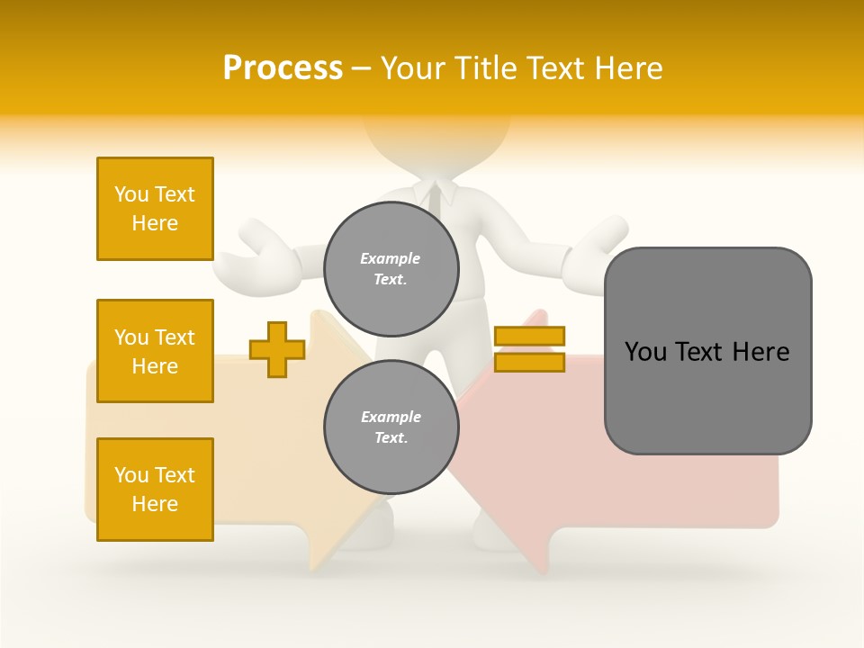 White Achievement Change PowerPoint Template