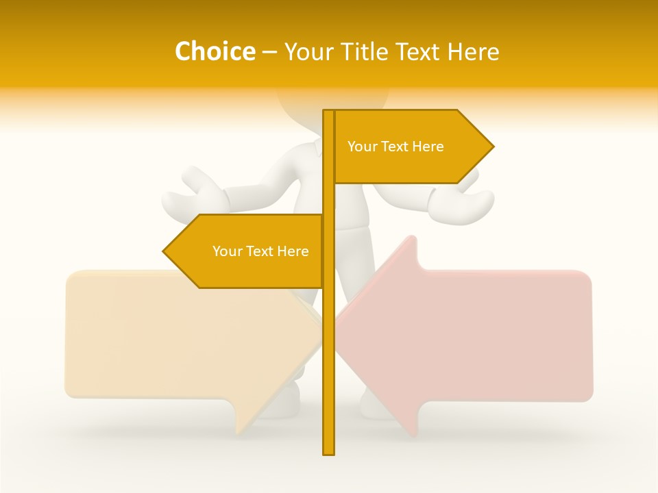 White Achievement Change PowerPoint Template