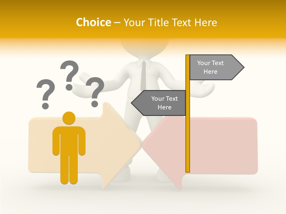 White Achievement Change PowerPoint Template