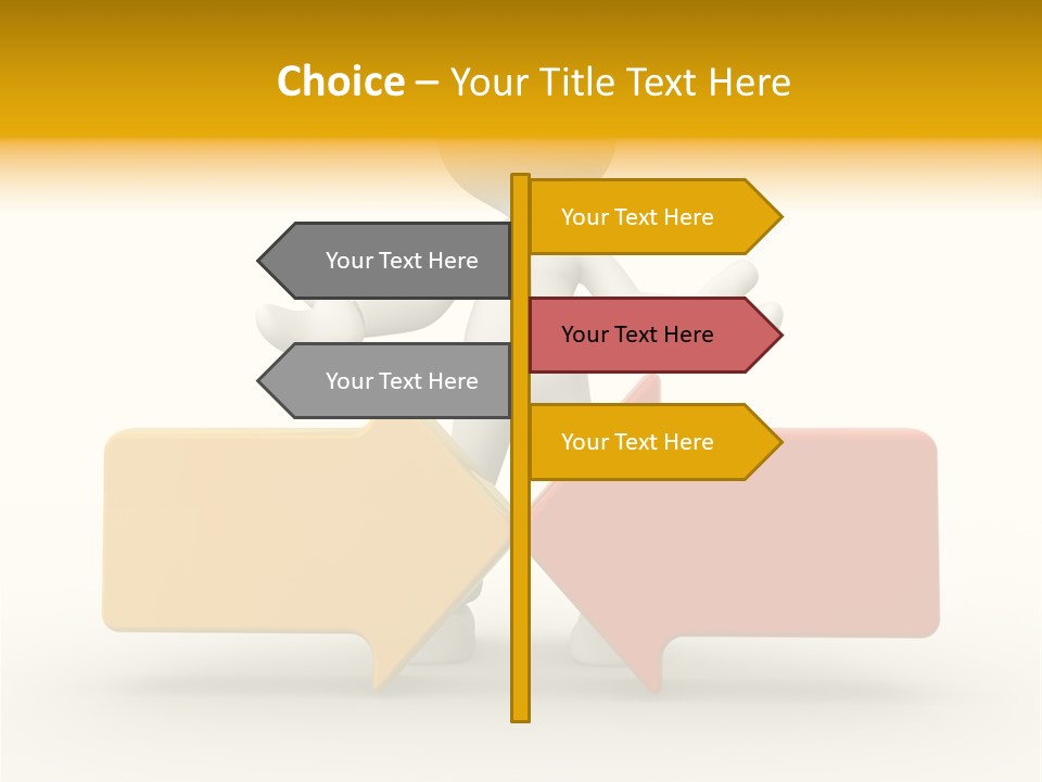 White Achievement Change PowerPoint Template