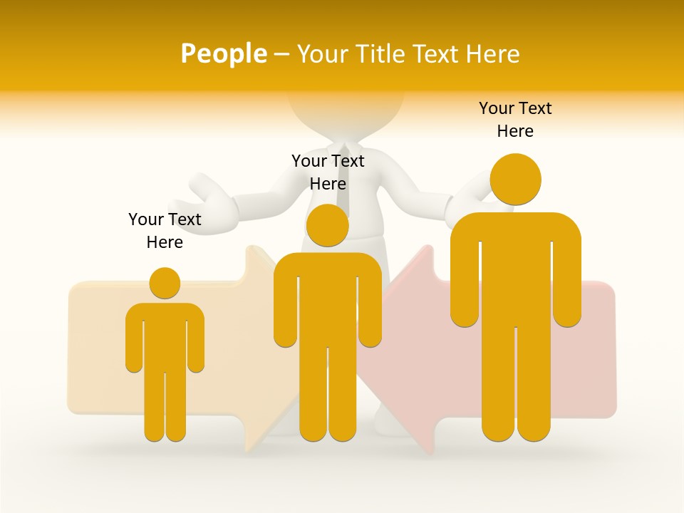 White Achievement Change PowerPoint Template