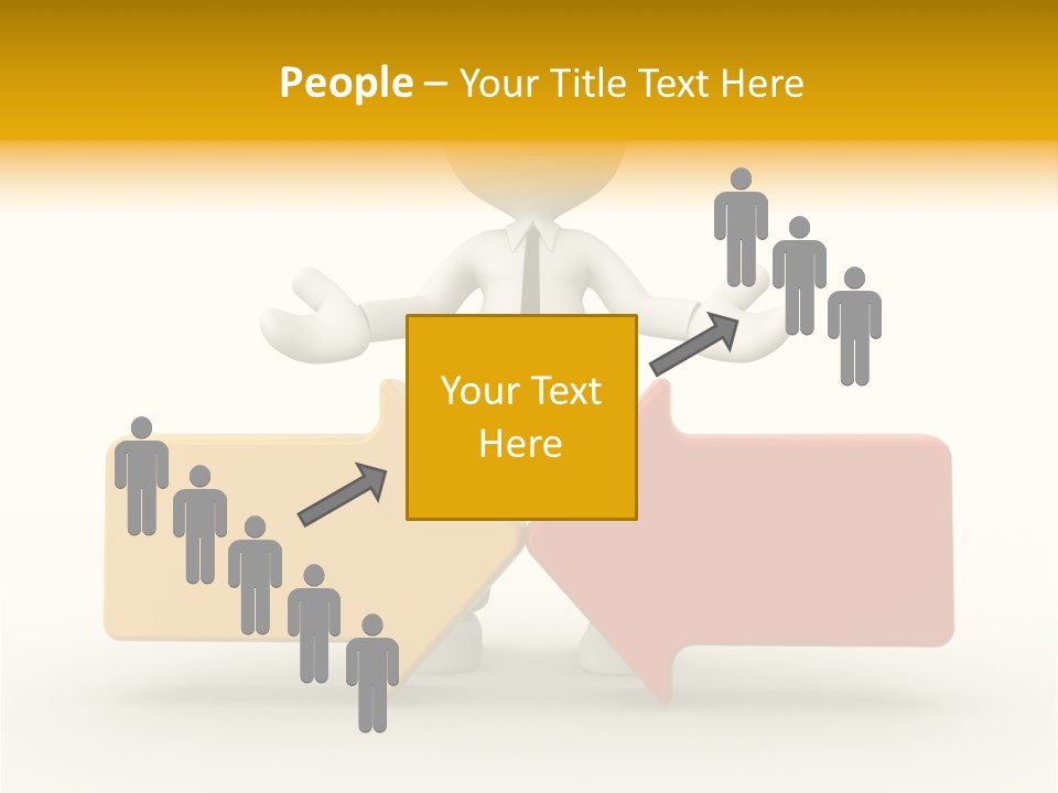 White Achievement Change PowerPoint Template