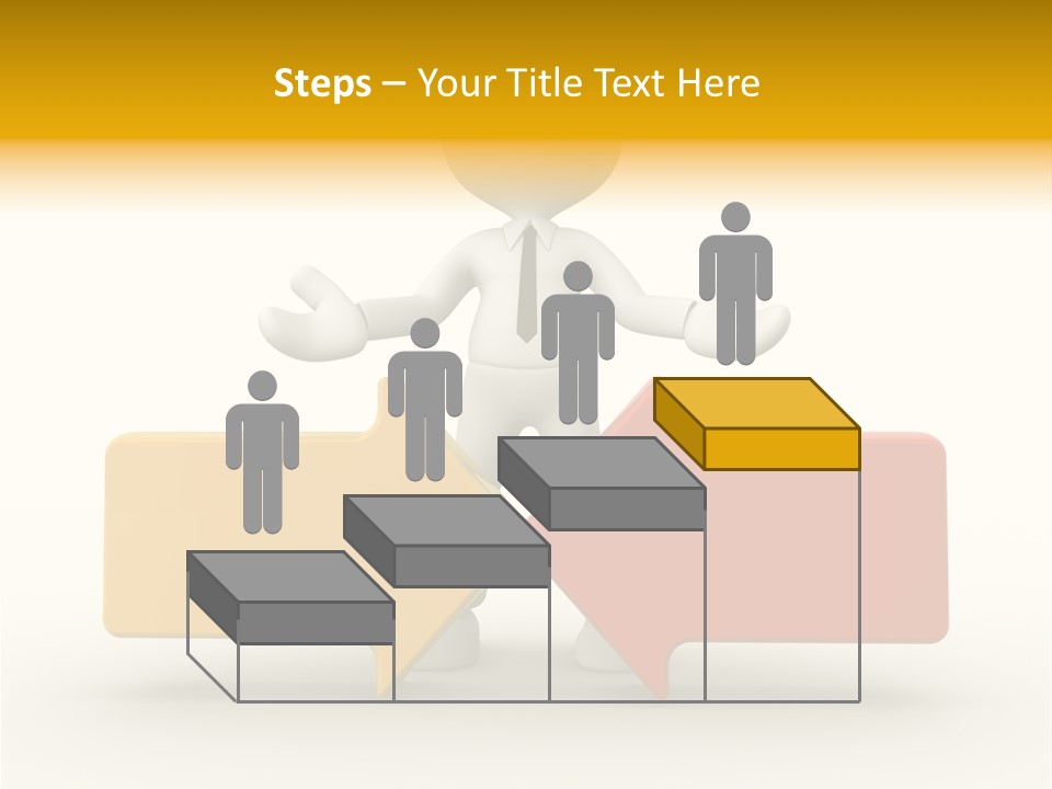 White Achievement Change PowerPoint Template