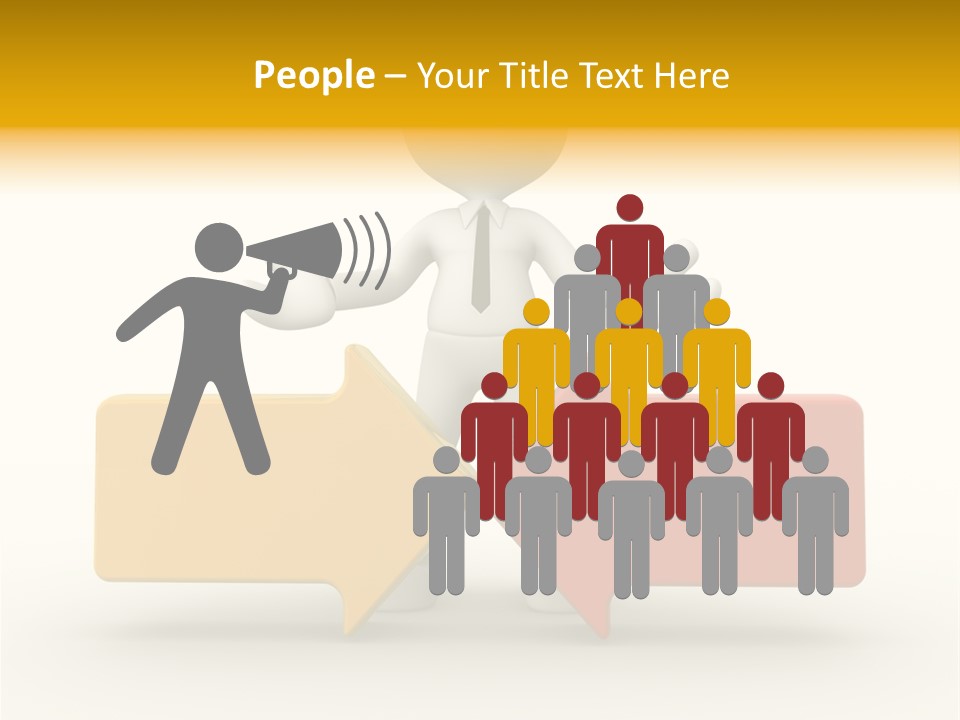 White Achievement Change PowerPoint Template