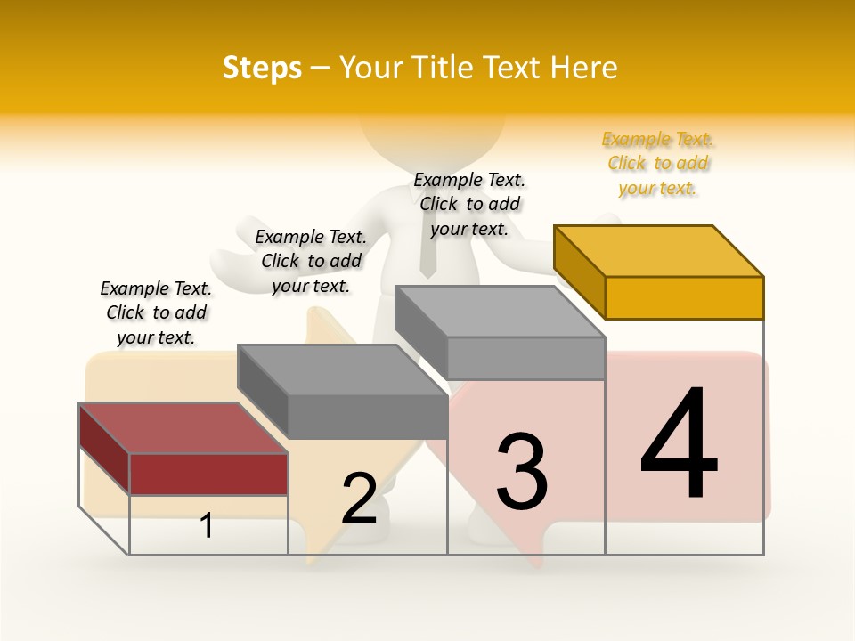 White Achievement Change PowerPoint Template