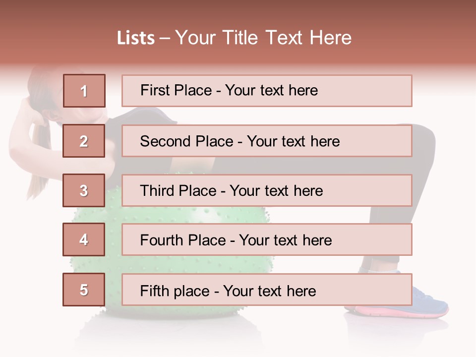 Muscular Beautiful Sporty PowerPoint Template