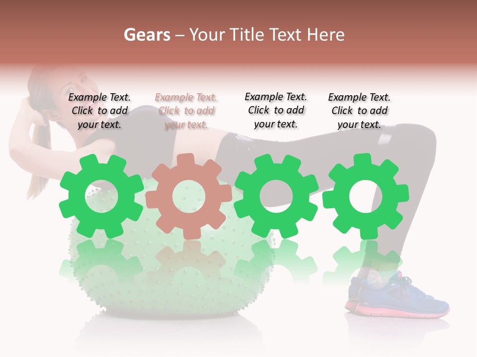 Muscular Beautiful Sporty PowerPoint Template