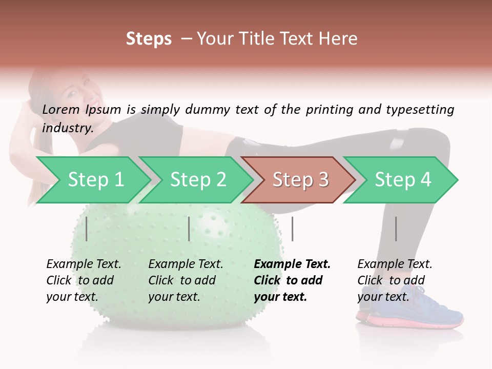 Muscular Beautiful Sporty PowerPoint Template