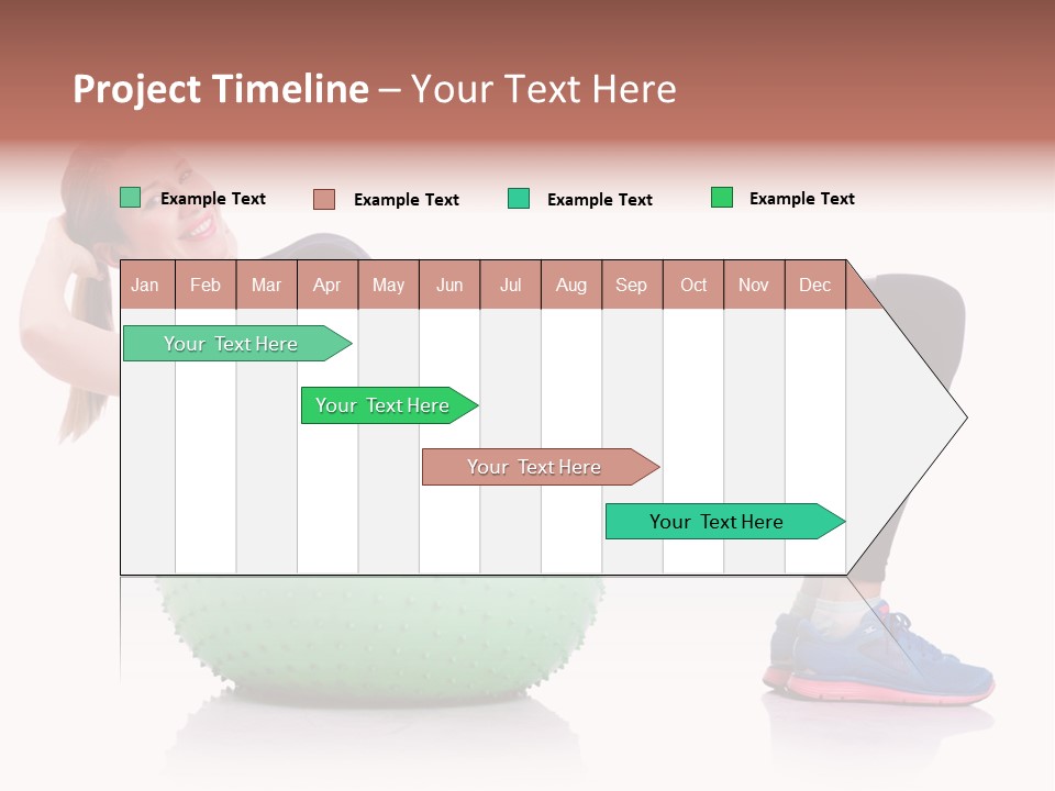 Muscular Beautiful Sporty PowerPoint Template