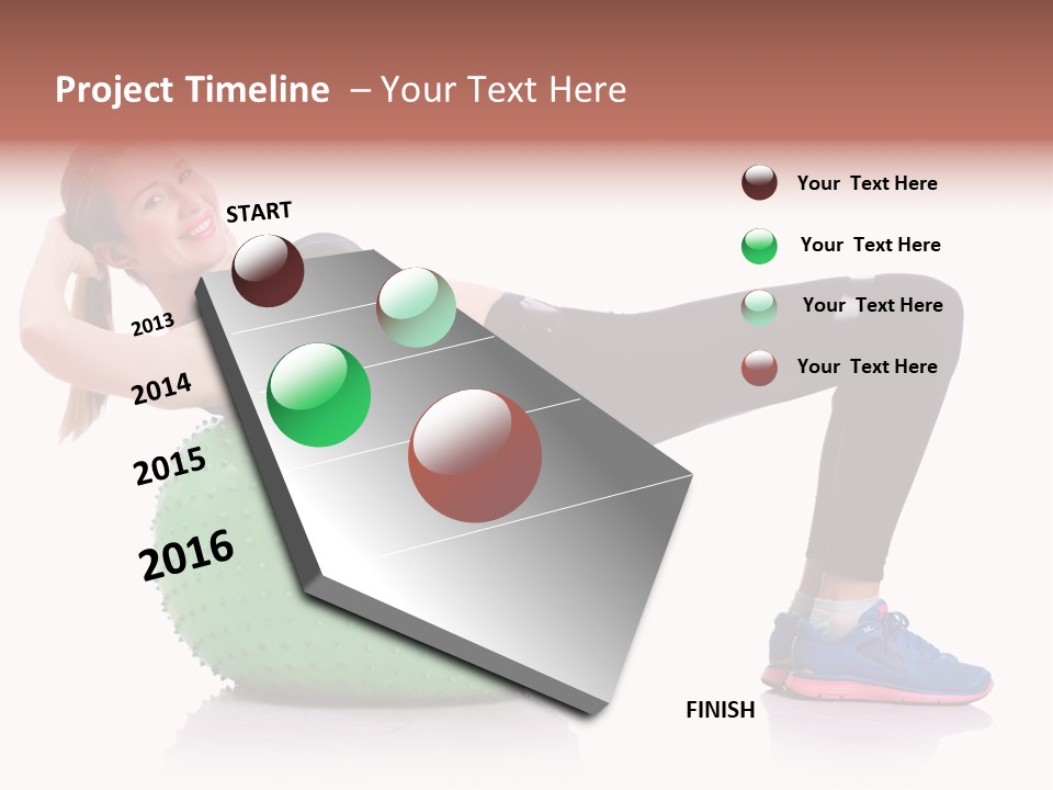 Muscular Beautiful Sporty PowerPoint Template