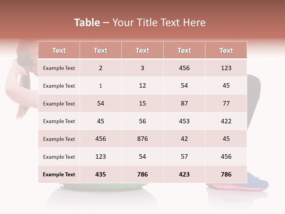 Muscular Beautiful Sporty PowerPoint Template