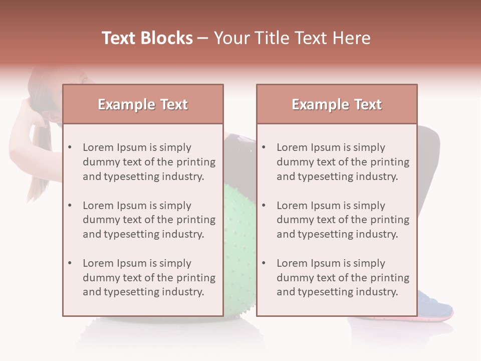 Muscular Beautiful Sporty PowerPoint Template