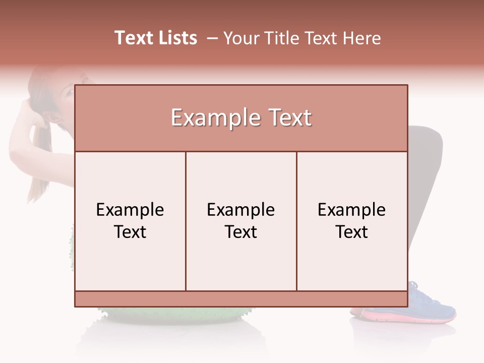 Muscular Beautiful Sporty PowerPoint Template