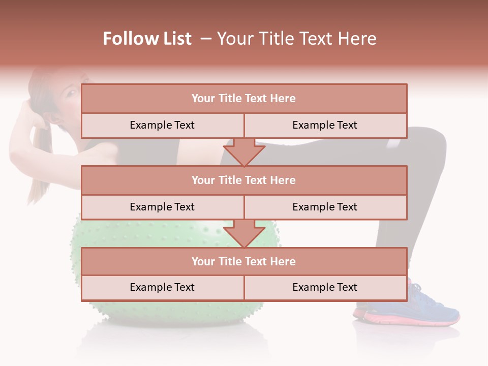 Muscular Beautiful Sporty PowerPoint Template