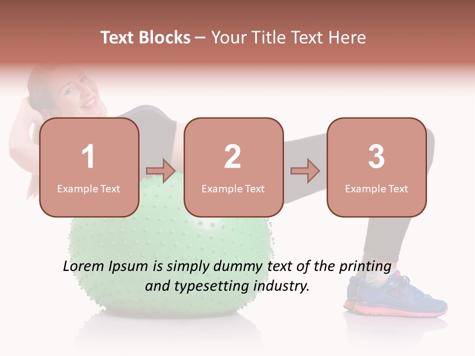 Muscular Beautiful Sporty PowerPoint Template