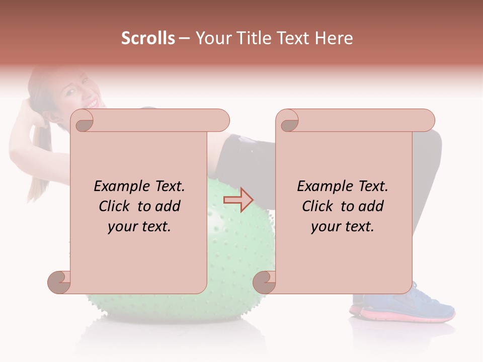Muscular Beautiful Sporty PowerPoint Template