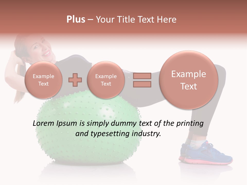 Muscular Beautiful Sporty PowerPoint Template