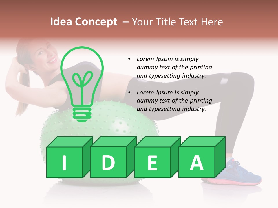 Muscular Beautiful Sporty PowerPoint Template