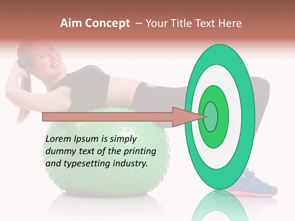 Muscular Beautiful Sporty PowerPoint Template