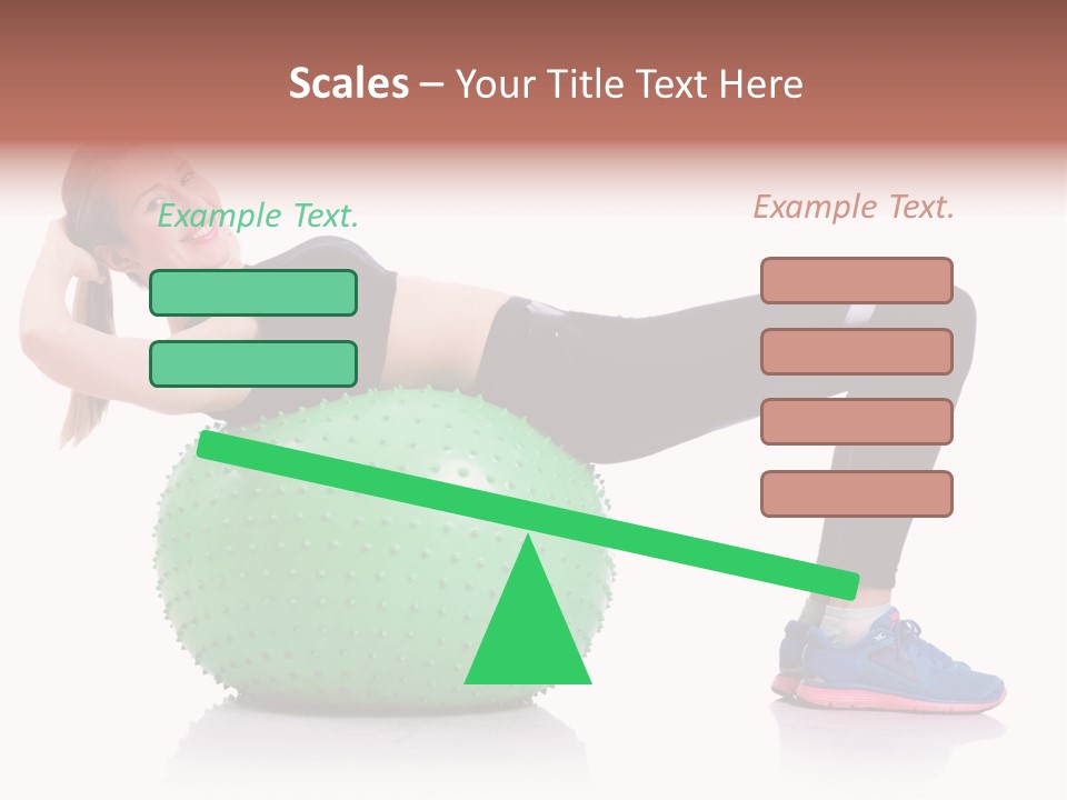 Muscular Beautiful Sporty PowerPoint Template