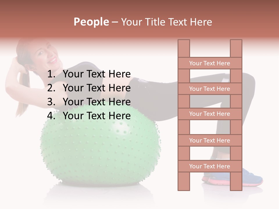 Muscular Beautiful Sporty PowerPoint Template