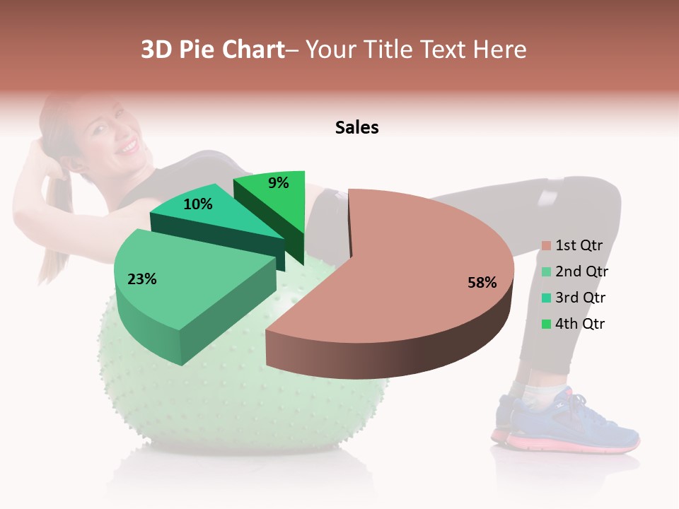 Muscular Beautiful Sporty PowerPoint Template