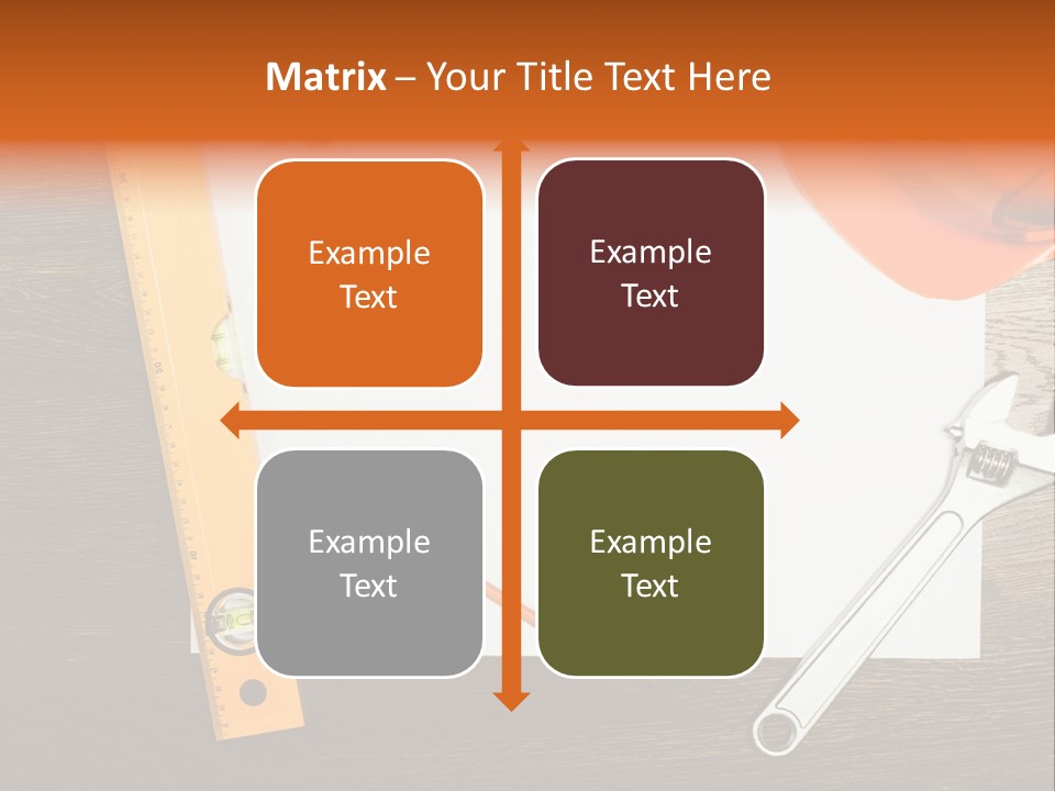 Reconstruction White Blueprint PowerPoint Template