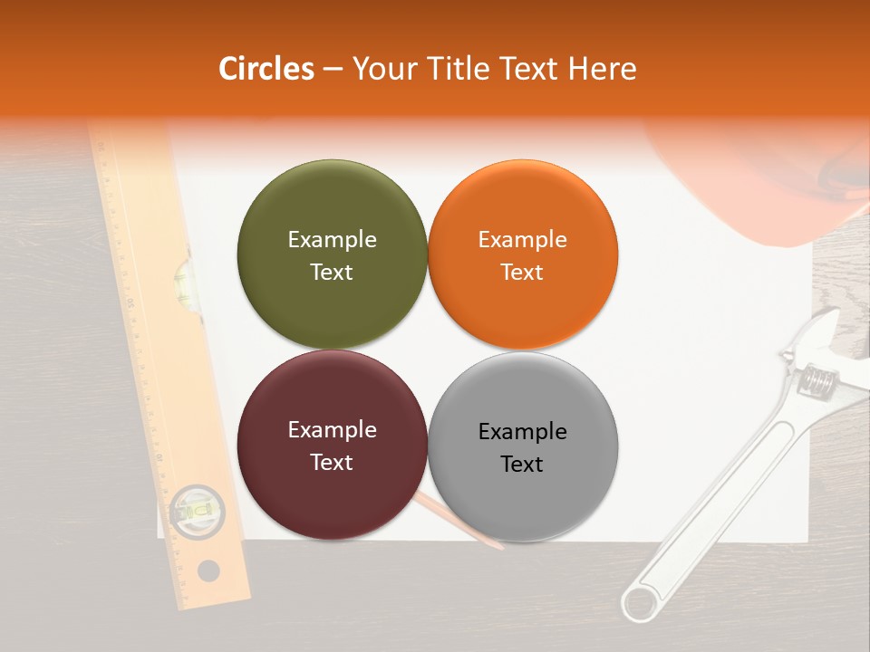 Reconstruction White Blueprint PowerPoint Template