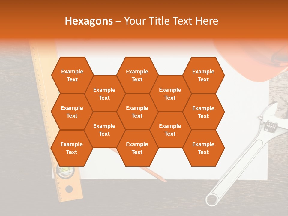 Reconstruction White Blueprint PowerPoint Template