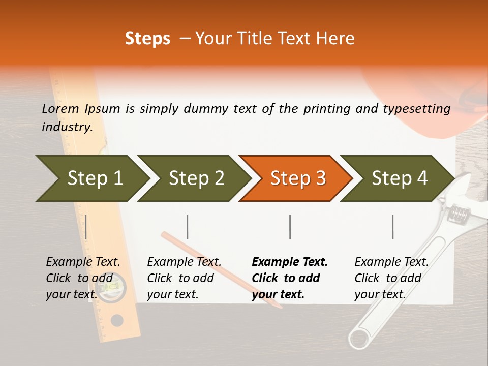 Reconstruction White Blueprint PowerPoint Template