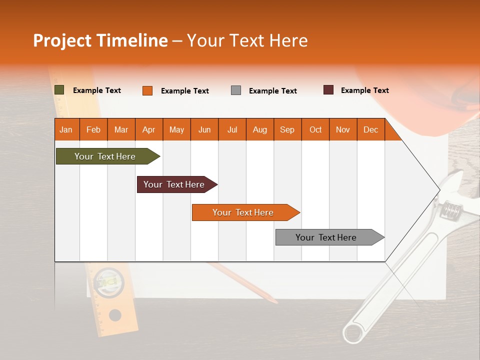 Reconstruction White Blueprint PowerPoint Template