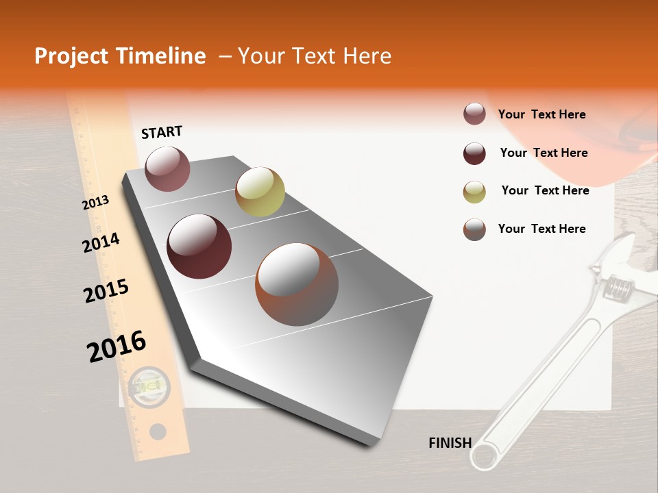 Reconstruction White Blueprint PowerPoint Template
