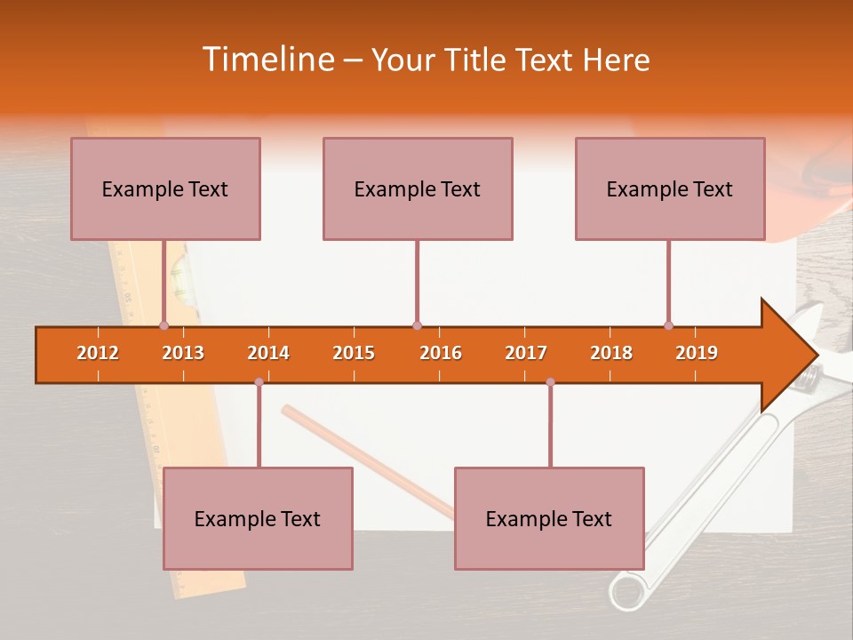 Reconstruction White Blueprint PowerPoint Template
