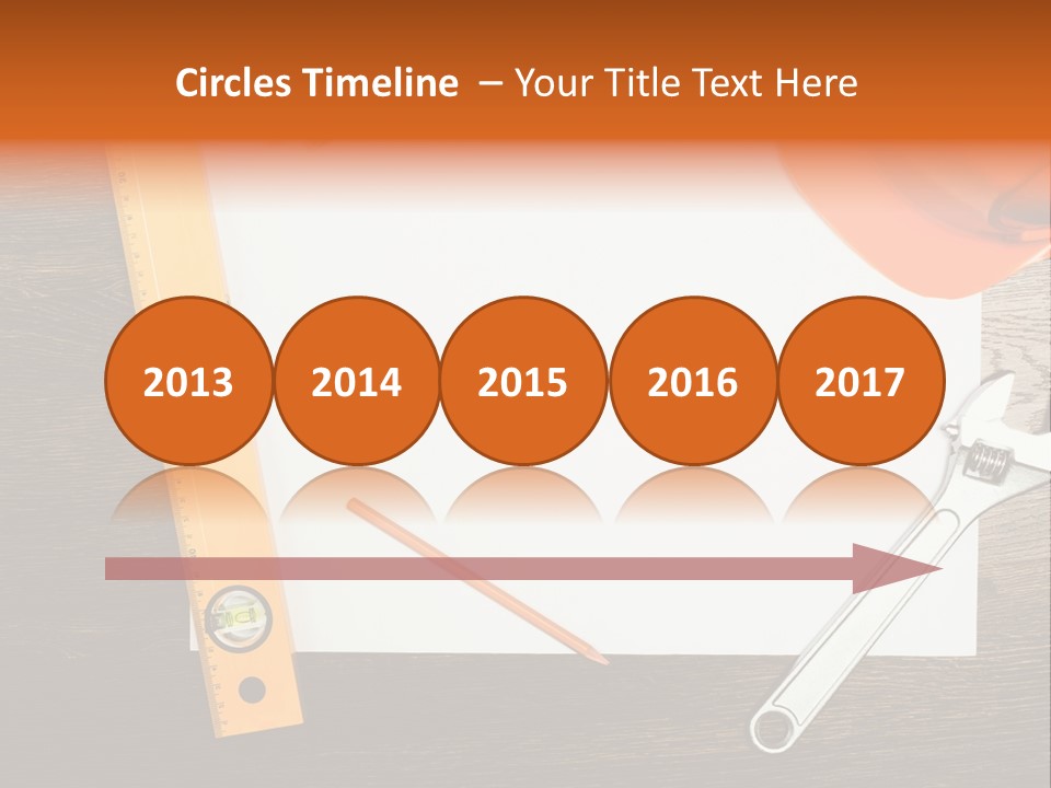 Reconstruction White Blueprint PowerPoint Template