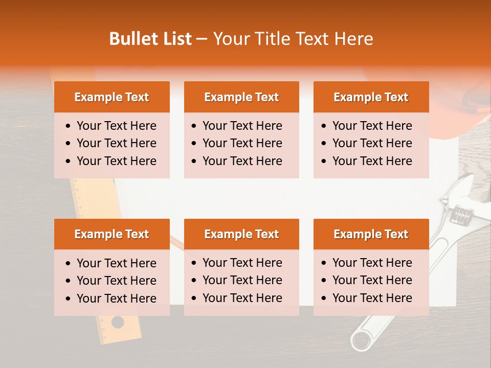 Reconstruction White Blueprint PowerPoint Template
