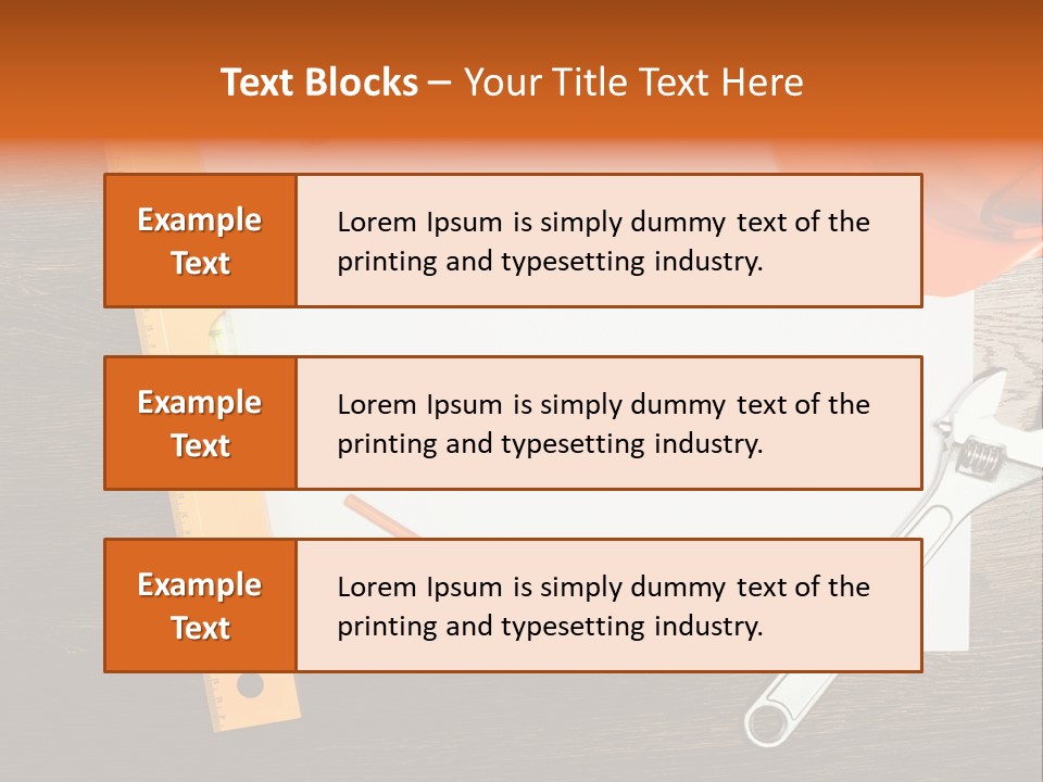 Reconstruction White Blueprint PowerPoint Template