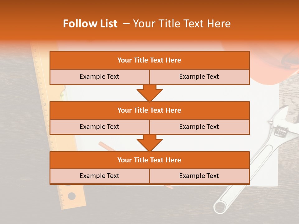 Reconstruction White Blueprint PowerPoint Template