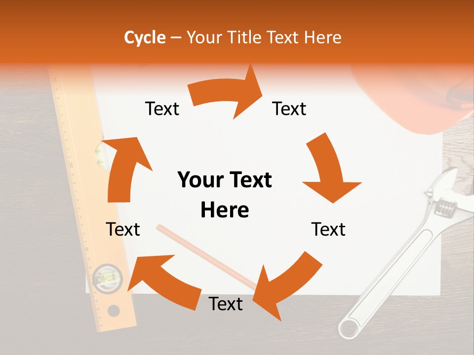 Reconstruction White Blueprint PowerPoint Template