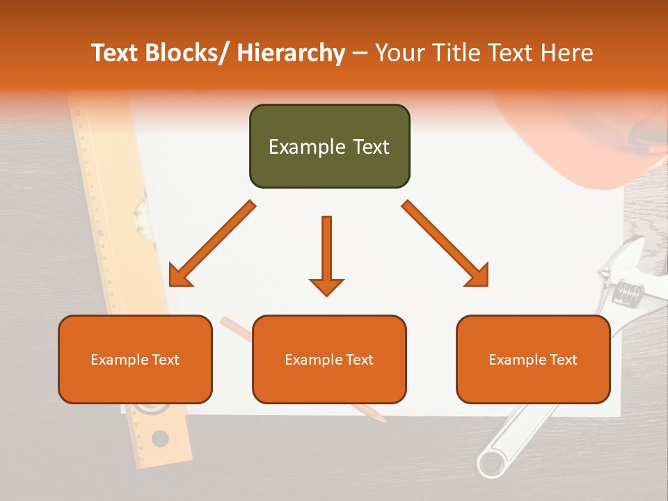 Reconstruction White Blueprint PowerPoint Template