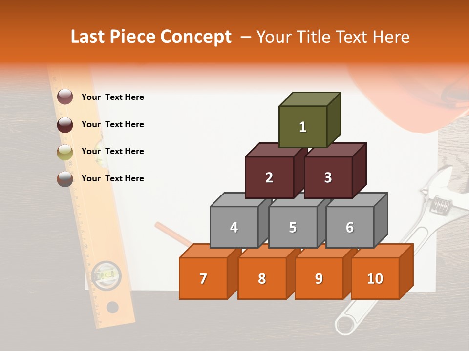 Reconstruction White Blueprint PowerPoint Template