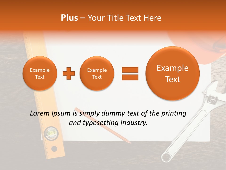 Reconstruction White Blueprint PowerPoint Template