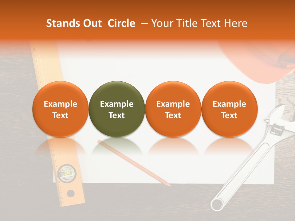 Reconstruction White Blueprint PowerPoint Template