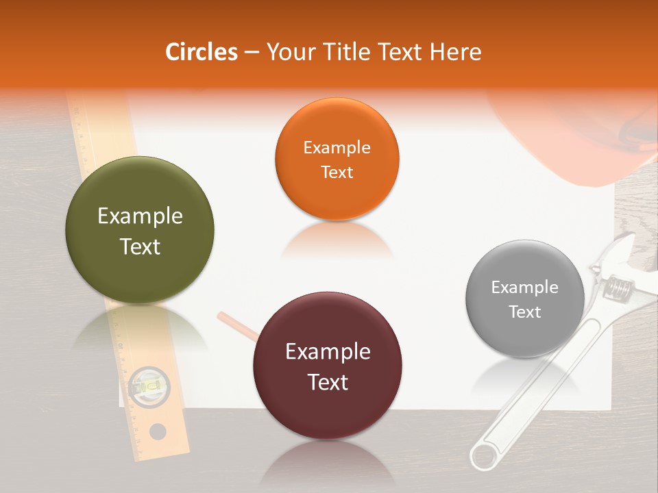 Reconstruction White Blueprint PowerPoint Template