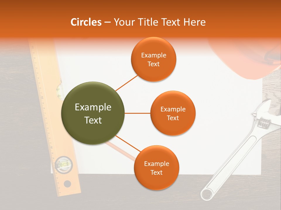 Reconstruction White Blueprint PowerPoint Template