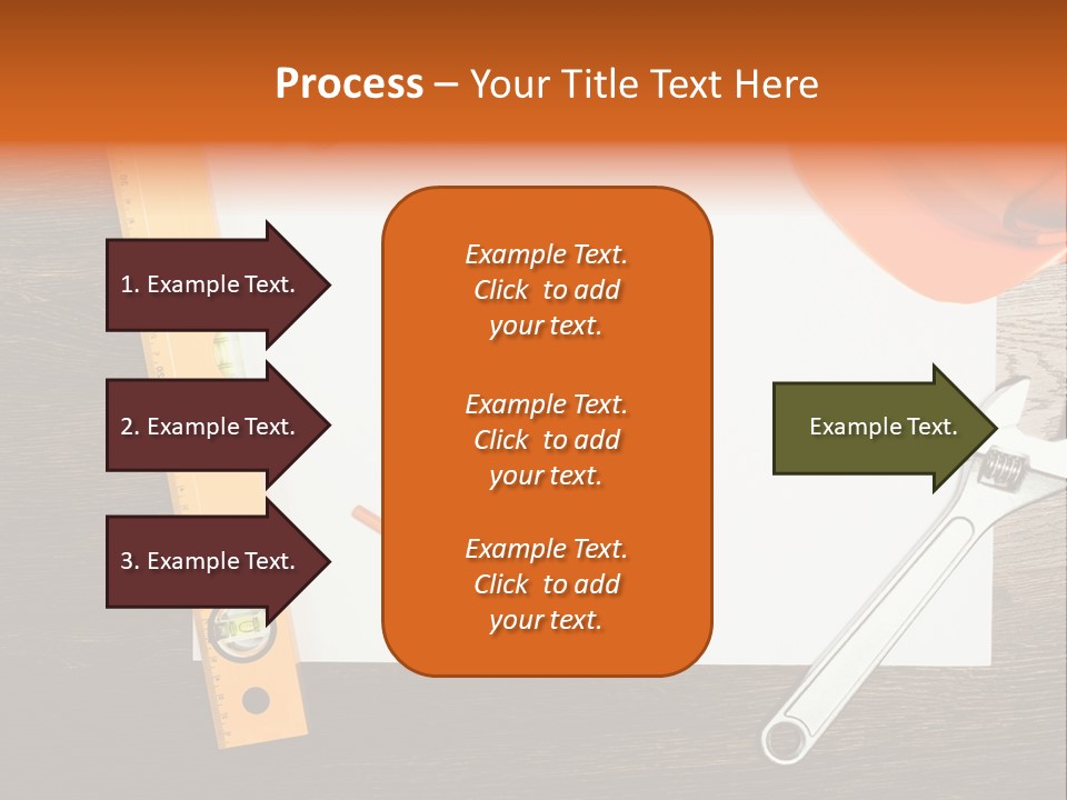 Reconstruction White Blueprint PowerPoint Template