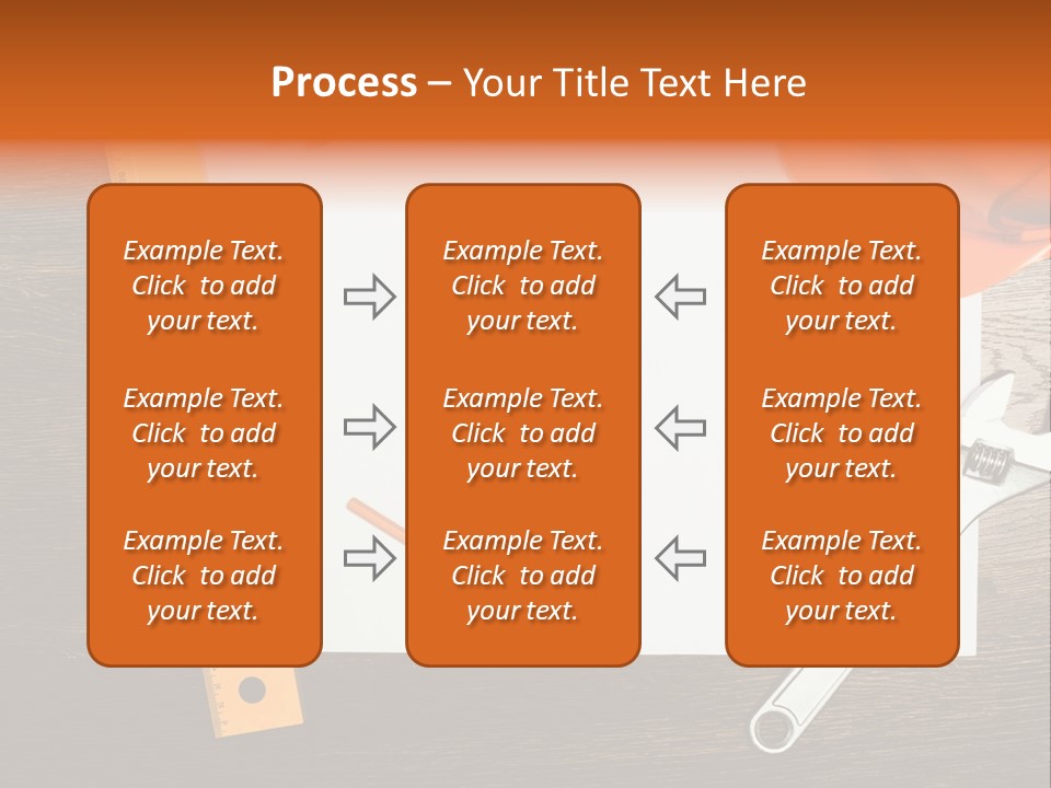 Reconstruction White Blueprint PowerPoint Template