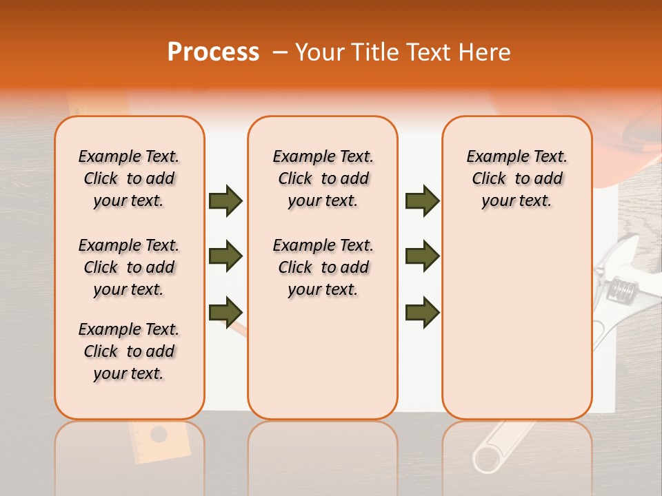 Reconstruction White Blueprint PowerPoint Template