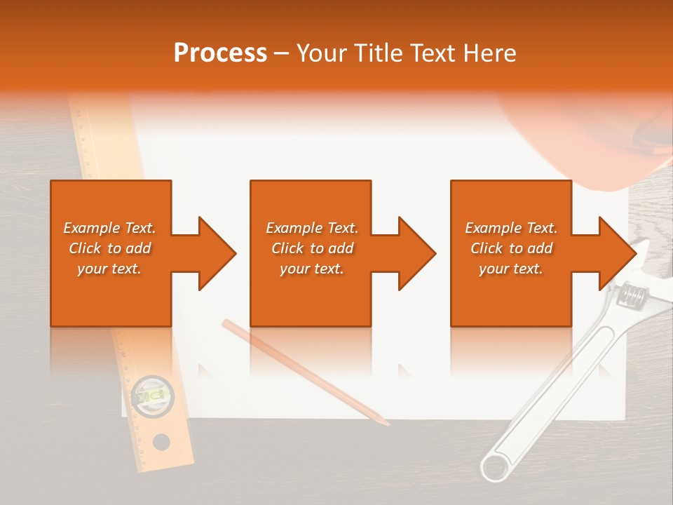 Reconstruction White Blueprint PowerPoint Template