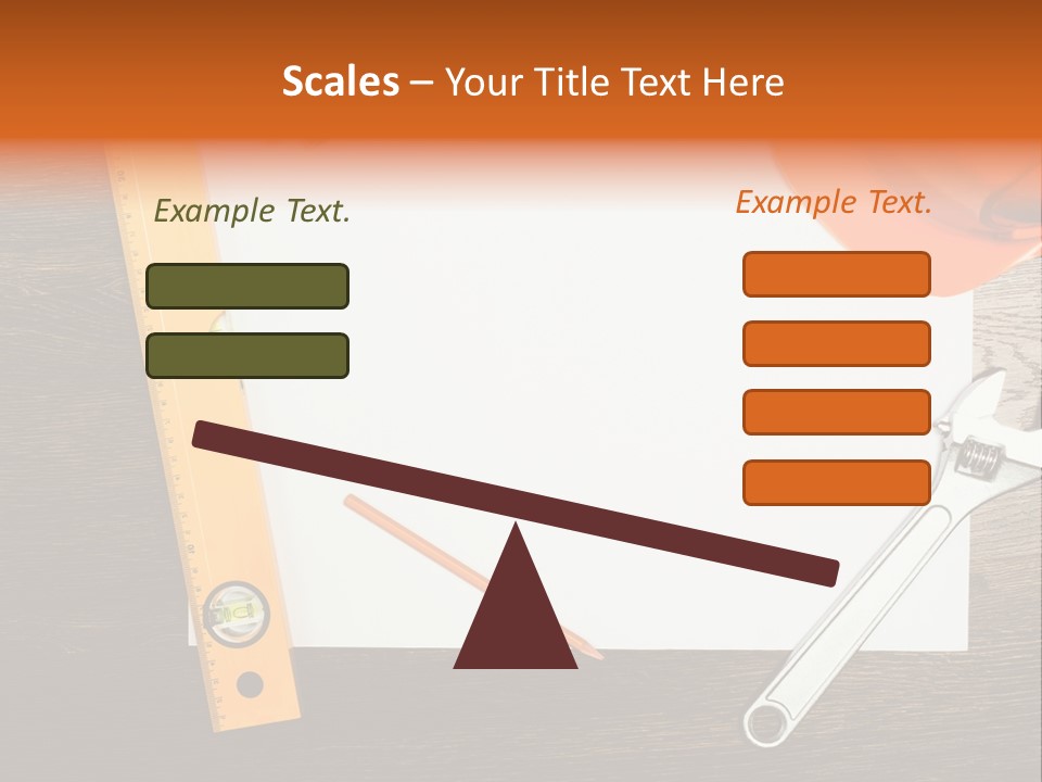 Reconstruction White Blueprint PowerPoint Template